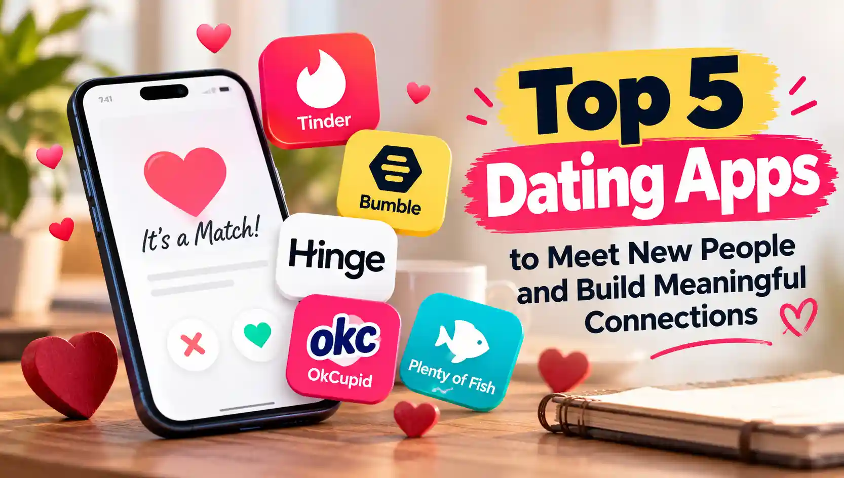 Read more about the article Top 5 Dating Apps to Meet New People and Build Meaningful Connections